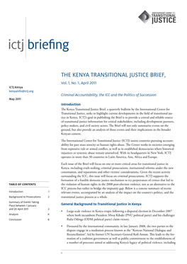 Ictj Briefing