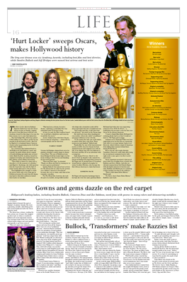 Hurt Locker’ Sweeps Oscars, Winners 82Nd Academy Awards