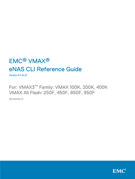 EMC VMAX Enas CLI Reference Guide