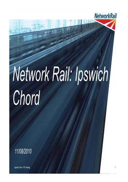 Network Rail: Ipswich Chord