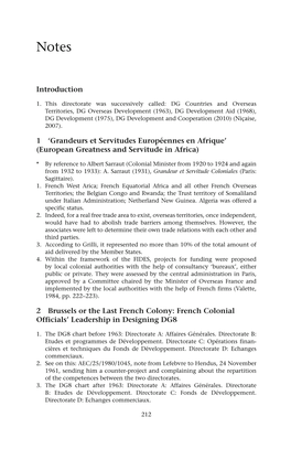 Introduction 1 'Grandeurs Et Servitudes Européennes En Afrique' (European Greatness and Servitude in Africa) 2 Brussels Or