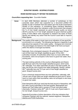 Scrutiny Board - Scoping Studies