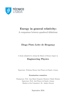 Energy in General Relativity: a Comparison Between Quasilocal Deﬁnitions