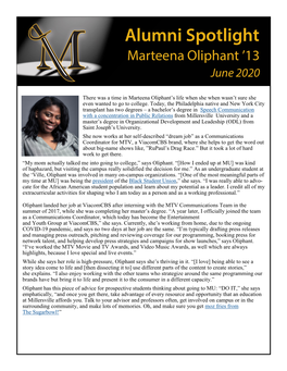 There Was a Time in Marteena Oliphant's Life When She When Wasn