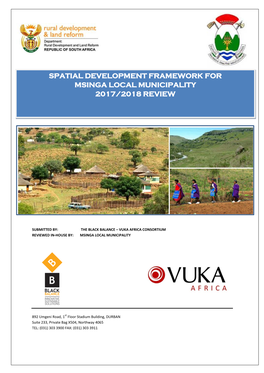 Spatial Development Framework for Msinga Local Municipality 2017