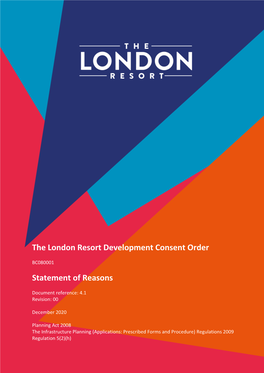 London Resort Non-ES Report Template