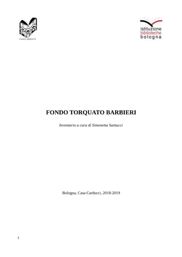 Fondo Torquato Barbieri