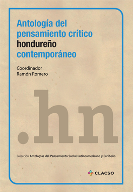 Antología Del Pensamiento Crítico Hondureño Contemporáneo