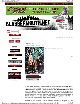 Page 1 of 3 BLABBERMOUTH.NET 4/2/2007