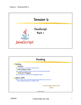 Javascript (Part 1)
