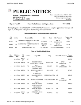 Public Notice Page 1 of 4