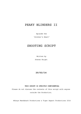 Shooting Script