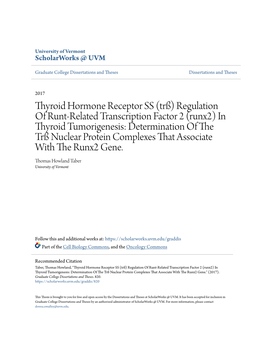 Thyroid Hormone Receptor SS