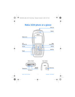 Nokia 3220 Phone at a Glance
