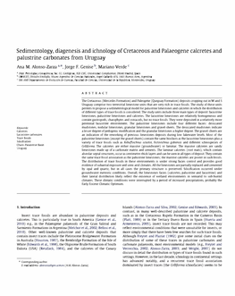 Sedimentology. Diagenesis and Ichnology of Cretaceous and Palaeogene Calcretes and Palustrine Carbonates from Uruguay Ana M