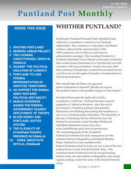 Puntland Post Monthly