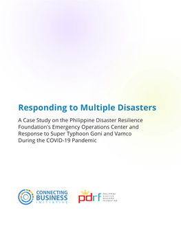 Responding to Multiple Disasters