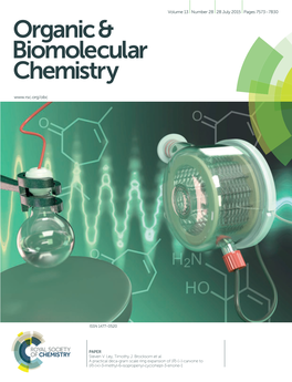 A Practical Deca-Gram Scale Ring Expansion of (R)-(−)-Carvone to (R)-(+)-3-Methyl-6-Isopropenyl-Cyclohept-3-Enone-1 Organic & Biomolecular Chemistry