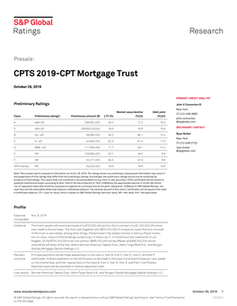 CPTS 2019-CPT Mortgage Trust