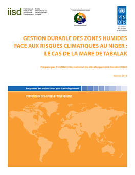 Sustainable Wetland Management in the Face of Climate Risks in Niger