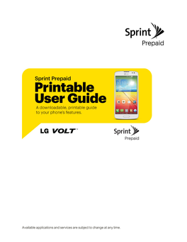 LG Volt User Guide