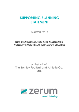 Supporting Planning Statement