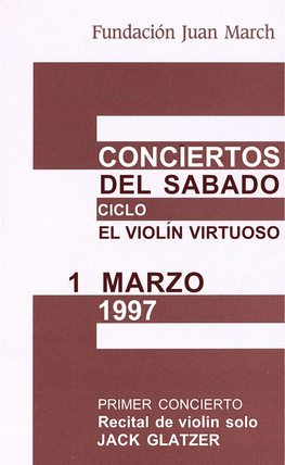 Conciertos 1 Marzo 1997