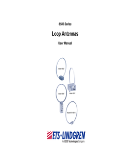 6500 Series Loop Antennas 399293 B