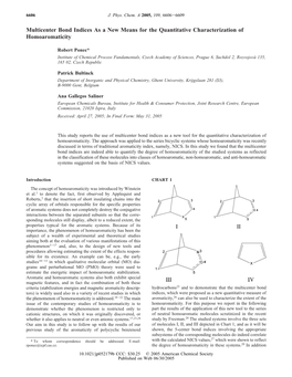 Multicenter Bond Indices As a New Means for the Quantitative Characterization of Homoaromaticity