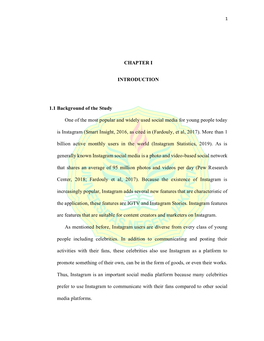 CHAPTER I INTRODUCTION 1.1 Background of the Study One of The