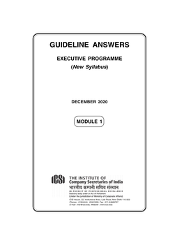 Guideline Answers