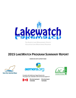 2015Lakewatch Program Summary Report