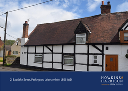 21 Babelake Street, Packington, Leicestershire, LE65 1WD