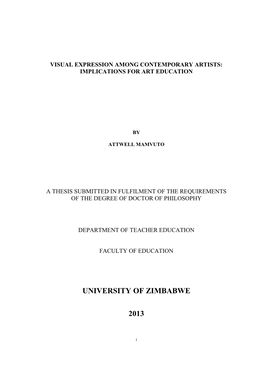 Attwell Mamvuto D. Phil 2013 1 .Pdf