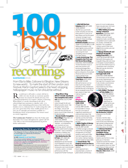 U.K. Telegraph: 100 Best Jazz Recordings (Pdf)