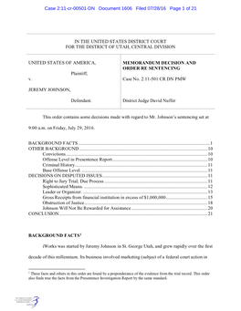 Case 2:11-Cr-00501-DN Document 1606 Filed 07/28/16 Page 1 of 21