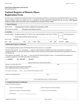 National Register of Historic Places Registration Form