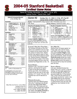 2 Game Notes (Pacific)