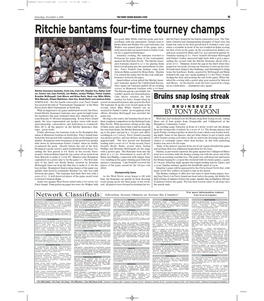 Ritchie Bantams Four-Time Tourney Champs