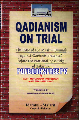 Qadianism on Trial.Pdf