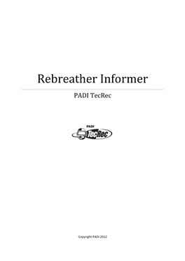 Rebreather Informer PADI Tecrec