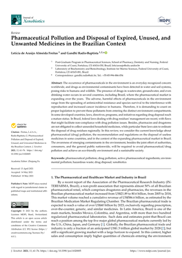 Pharmaceutical Pollution and Disposal of Expired, Unused, and Unwanted Medicines in the Brazilian Context
