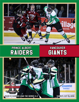 Prince Albert Raiders Vancouver Giants