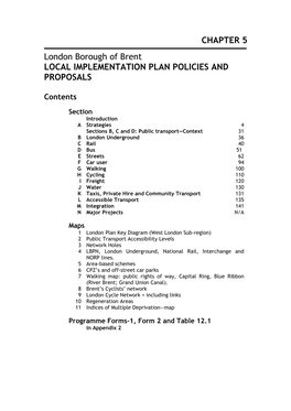 Brent Local Implementation Plan 2007