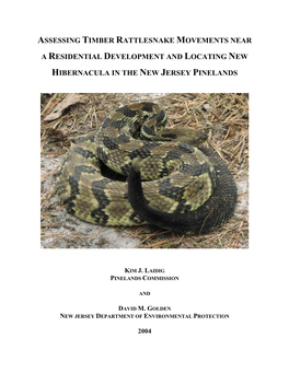 Pinelands Timber Rattlesnake Study