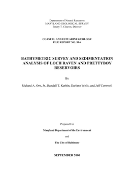 Bathymetric Survey and Sedimentation Analysis of Loch Raven and Prettyboy Reservoirs