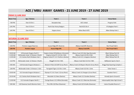 2019 Weekly Fixture Advices.Xlsx