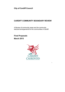 1.1 Draft Final Cardiff Proposals Report for Council, 03-15