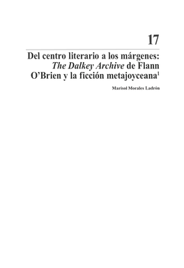 Del Centro Literario a Los Márgenes: the Dalkey Archive De Flann O'brien Y