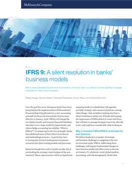 IFRS 9: a Silent Revolution in Banks' Business Models